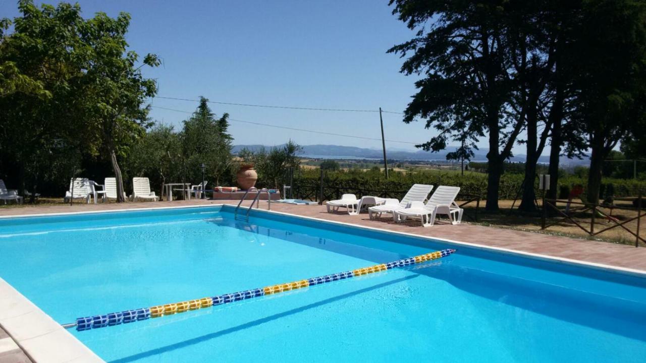 Agritur Villa Osvaldo Castiglione Del Lago Perugia Colazione Piscina Acqua Salata Ngoại thất bức ảnh